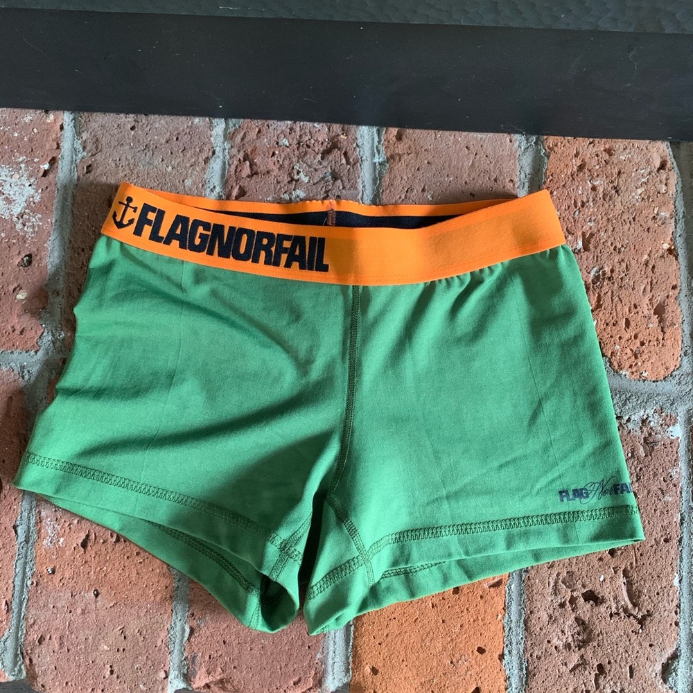 Orange and Olive Flag nor Fail shorts